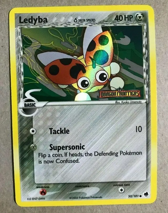 Ledyba [Reverse Holo] - Pokemon Dragon Frontiers #53