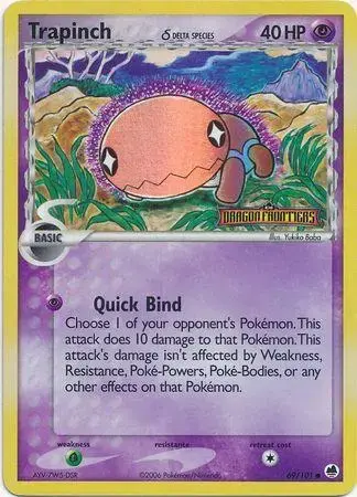 Trapinch [Reverse Holo] - Pokemon Dragon Frontiers #69