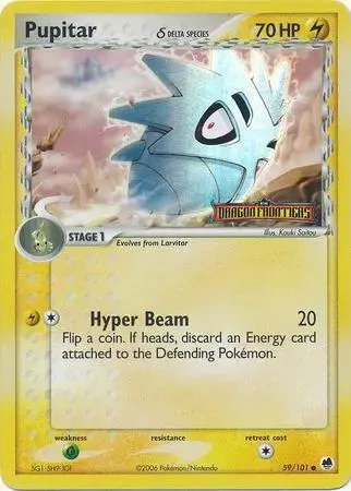 Pupitar [Reverse Holo] - Pokemon Dragon Frontiers #59