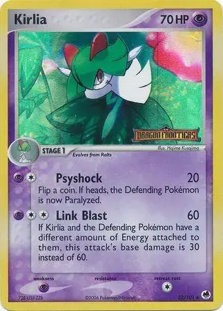 Kirlia [Reverse Holo] - Pokemon Dragon Frontiers #32