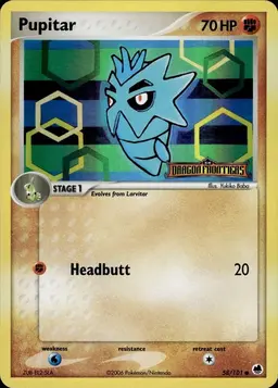 Pupitar [Reverse Holo] - Pokemon Dragon Frontiers