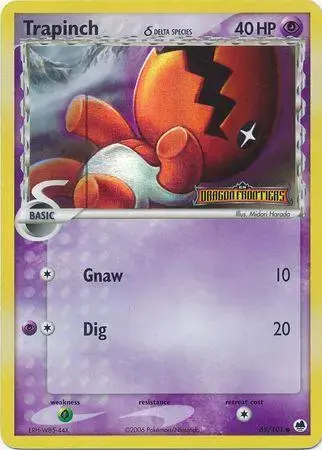 Trapinch [Reverse Holo] - Pokemon Dragon Frontiers #68