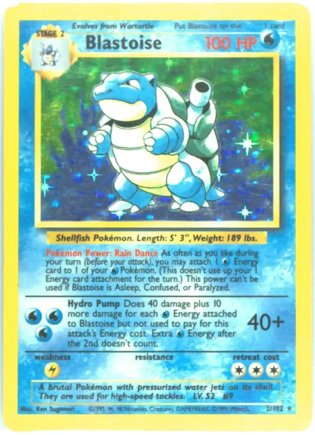 Blastoise [Stage Error] - Pokemon Base Set #2