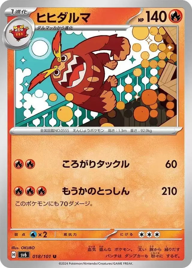 Darmanitan - Pokemon Japanese Mask of Change #18