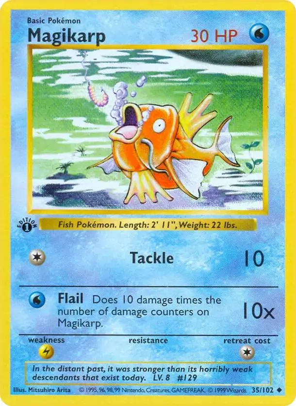 Magikarp [1st Edition] - Pokemon Base Set #35