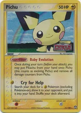 Pichu [Reverse Holo] - Pokemon Power Keepers #21
