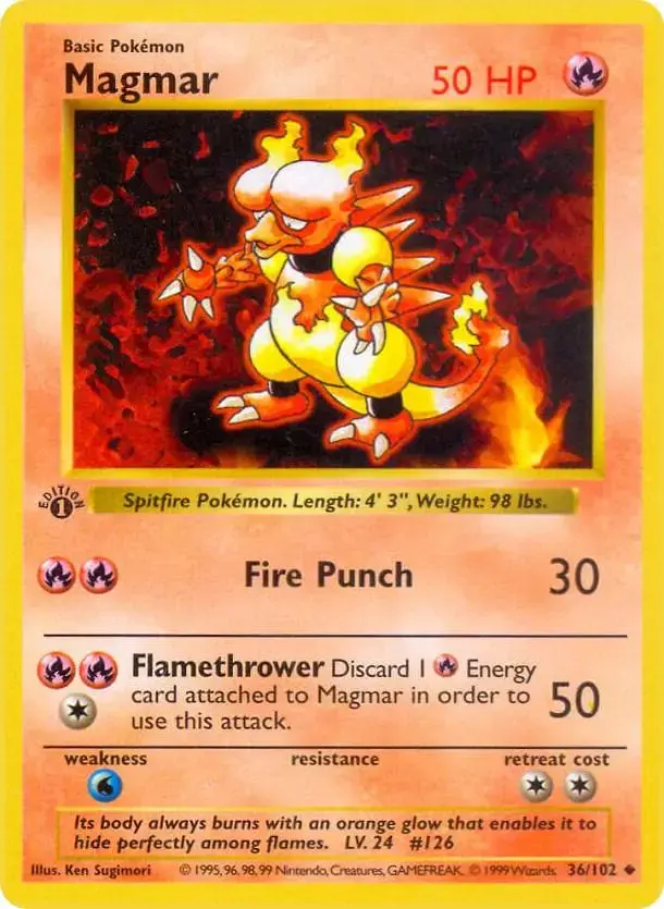 Magmar [1st Edition] - Pokemon Base Set #36
