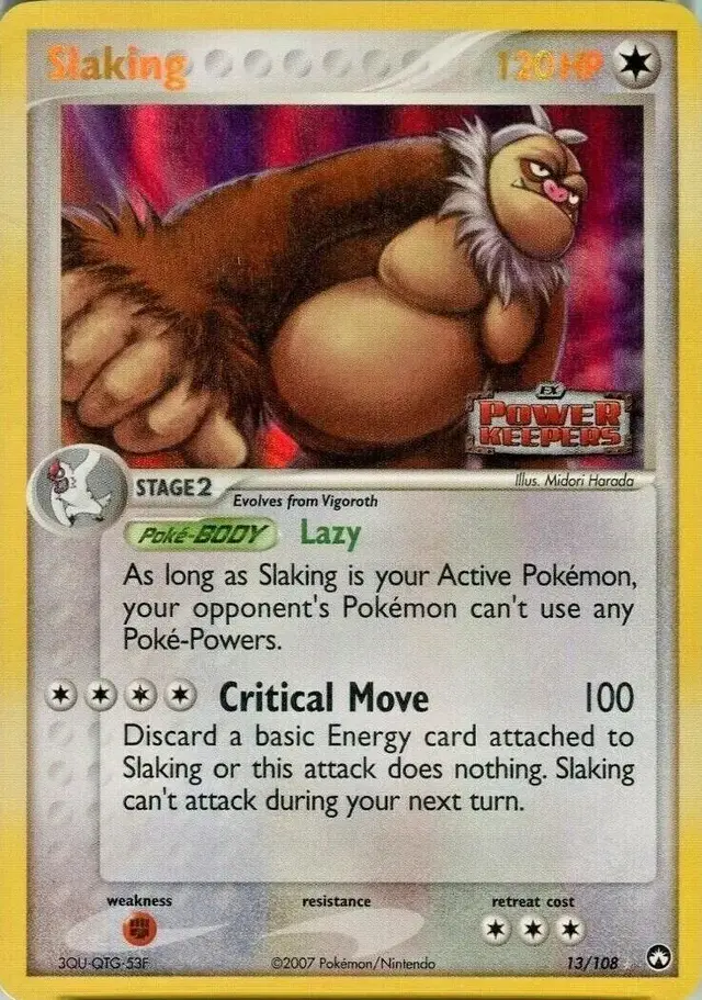Slaking [Reverse Holo] - Pokemon Power Keepers #13