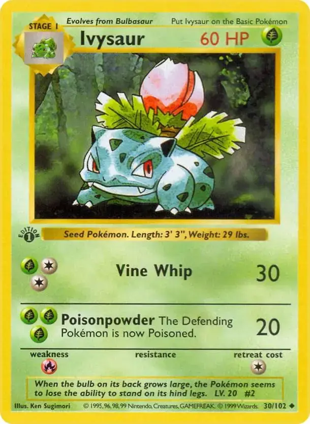 Ivysaur [1st Edition] - Pokemon Base Set #30