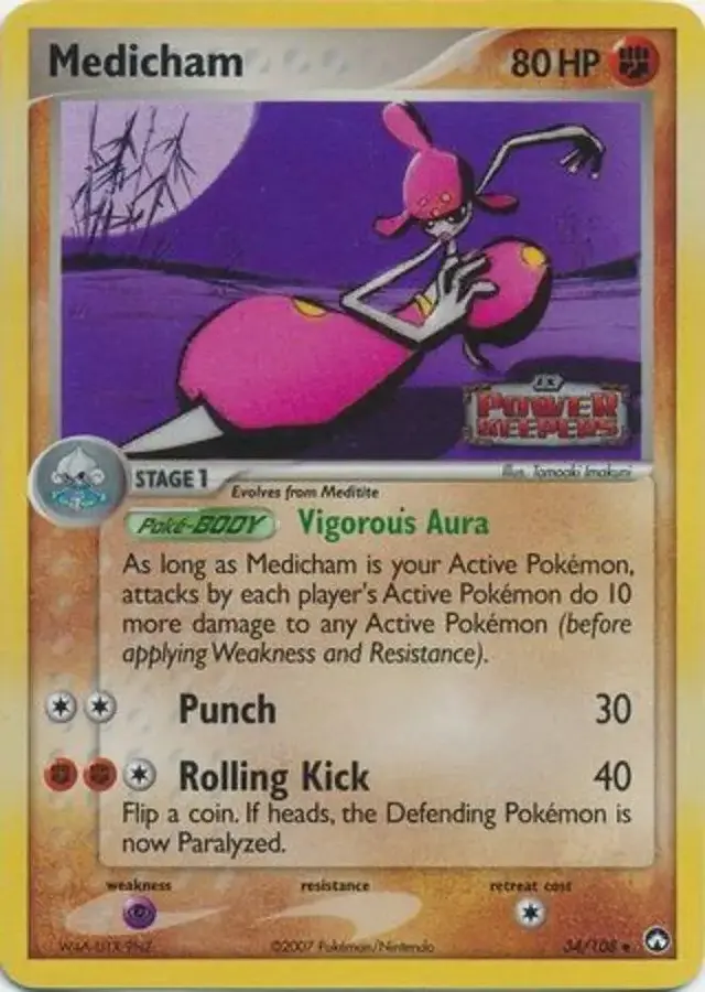Medicham [Reverse Holo] - Pokemon Power Keepers #34