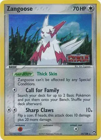 Zangoose [Reverse Holo] - Pokemon Power Keepers #25