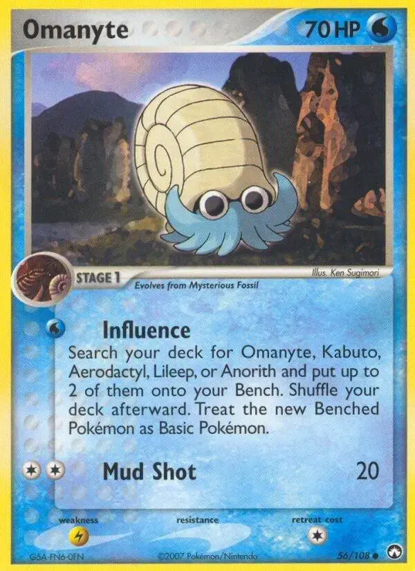 Omanyte - Pokemon Power Keepers #56