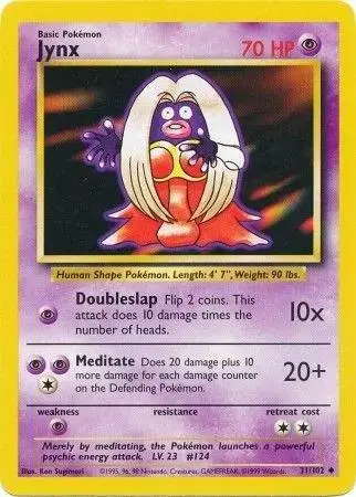 Jynx #31 - Pokemon Base Set