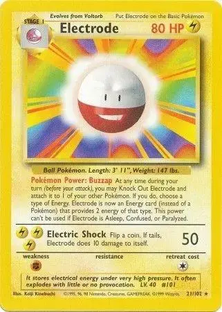 Electrode - Pokemon Base Set #21