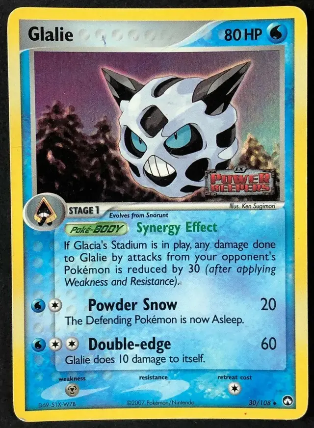 Glalie [Reverse Holo] - Pokemon Power Keepers #30