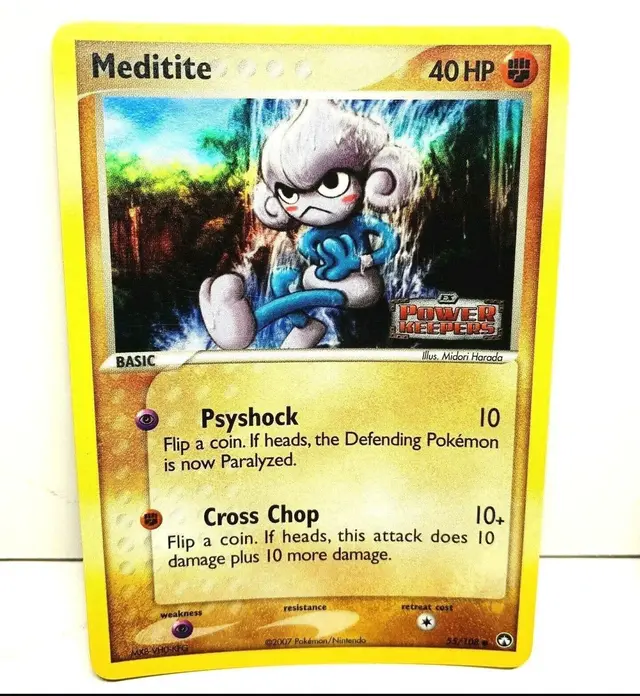Meditite [Reverse Holo] - Pokemon Power Keepers #55