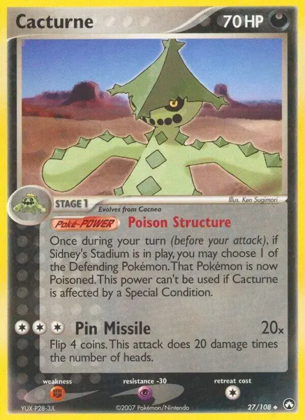 Cacturne - Pokemon Power Keepers #27