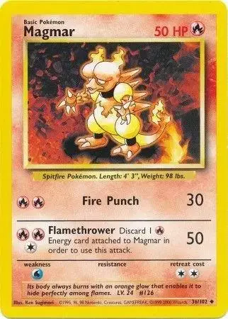Magmar - Pokemon Base Set #36