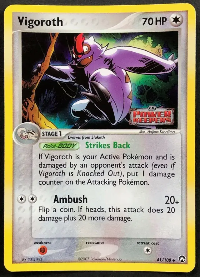 Vigoroth [Reverse Holo] - Pokemon Power Keepers #41