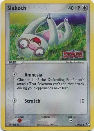 Slakoth [Reverse Holo] - Pokemon Power Keepers #63