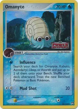 Omanyte [Reverse Holo] - Pokemon Power Keepers #56