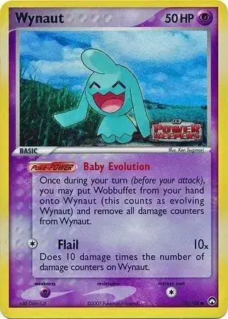 Wynaut [Reverse Holo] - Pokemon Power Keepers #70