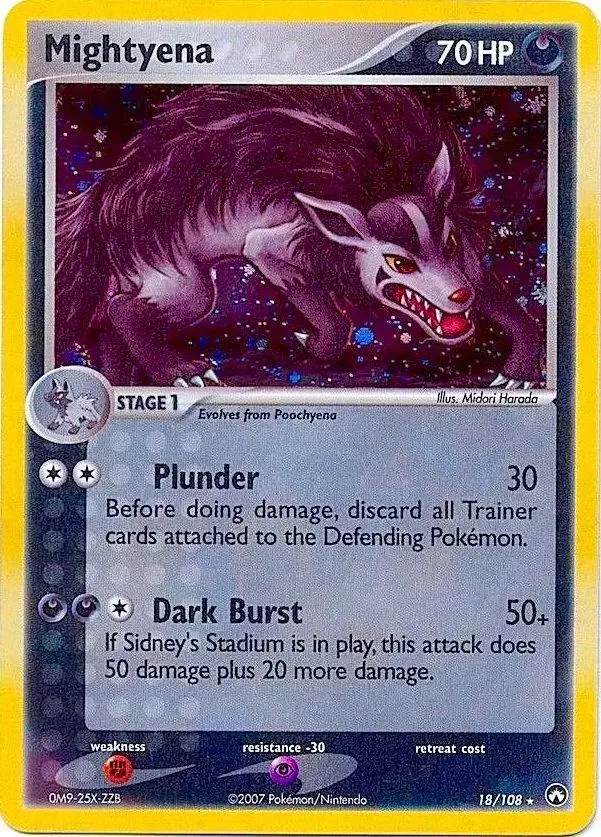 Mightyena [Cosmos Holo] - Pokemon Power Keepers #18