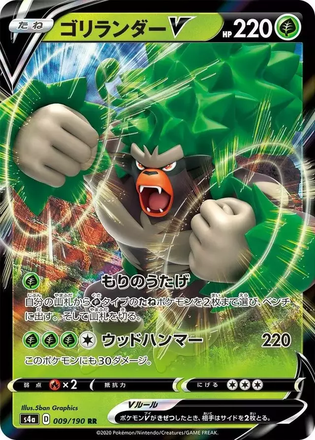Rillaboom V - Pokemon Japanese Shiny Star V #9