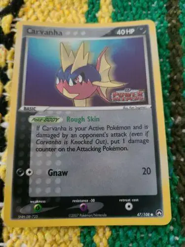 Carvanha [Reverse Holo] - Pokemon Power Keepers #47