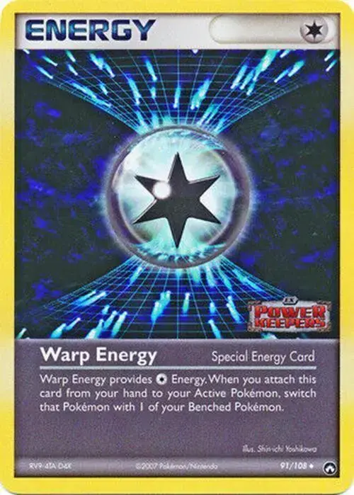 Warp Energy [Reverse Holo] - Pokemon Power Keepers #91