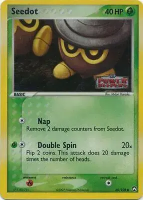 Seedot [Reverse Holo] - Pokemon Power Keepers #60