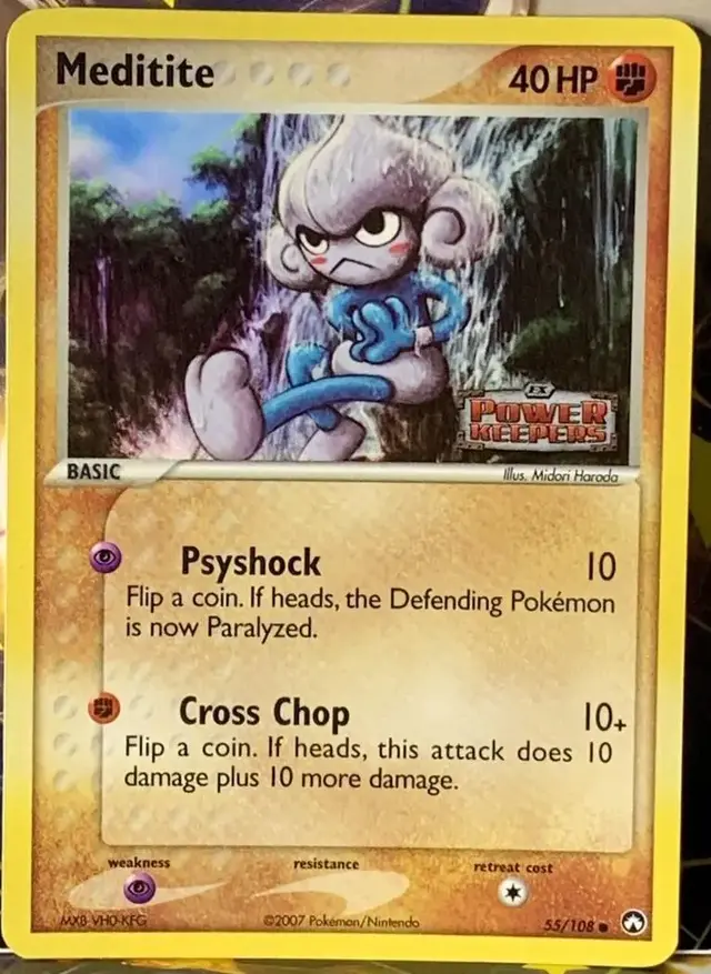 Meditite [Stamped] - Pokemon Power Keepers #55