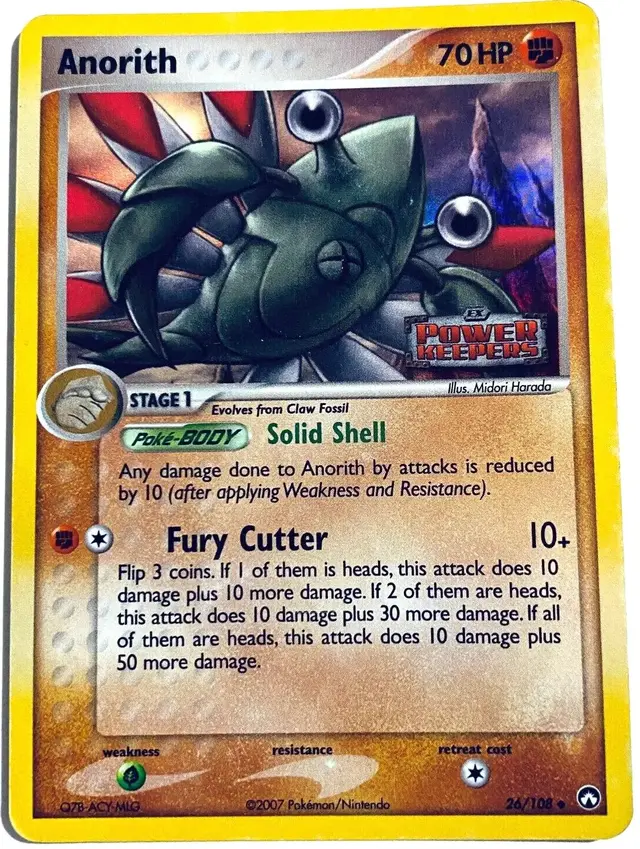 Anorith [Stamped] - Pokemon Power Keepers #26
