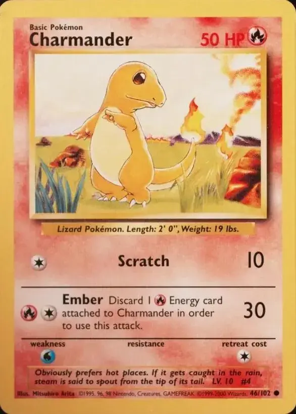 Charmander [1999-2000] - Pokemon Base Set #46