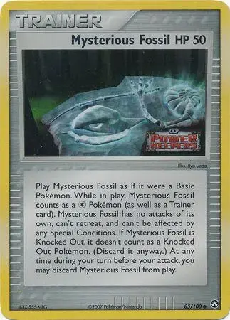 Mysterious Fossil [Reverse Holo] - Pokemon Power Keepers #85
