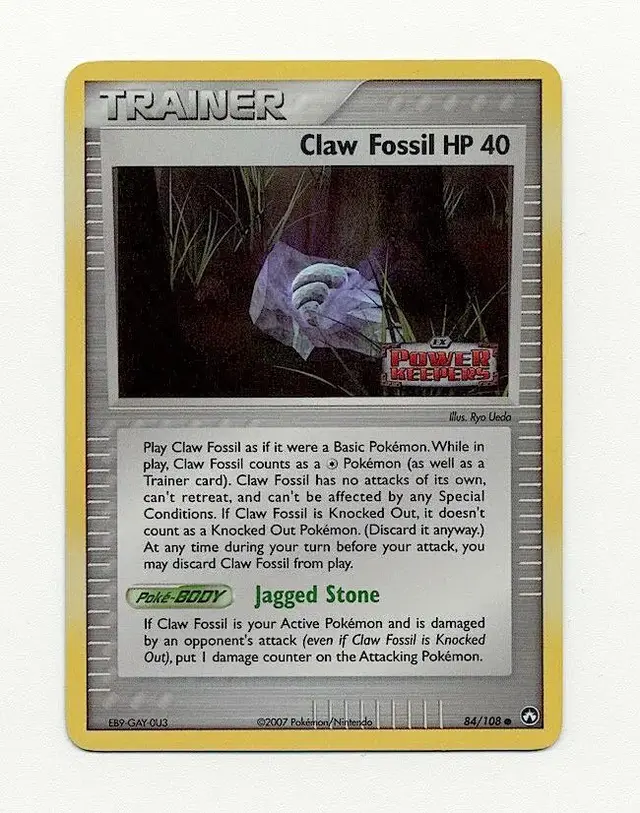 Claw Fossil [Reverse Holo] - Pokemon Power Keepers #84