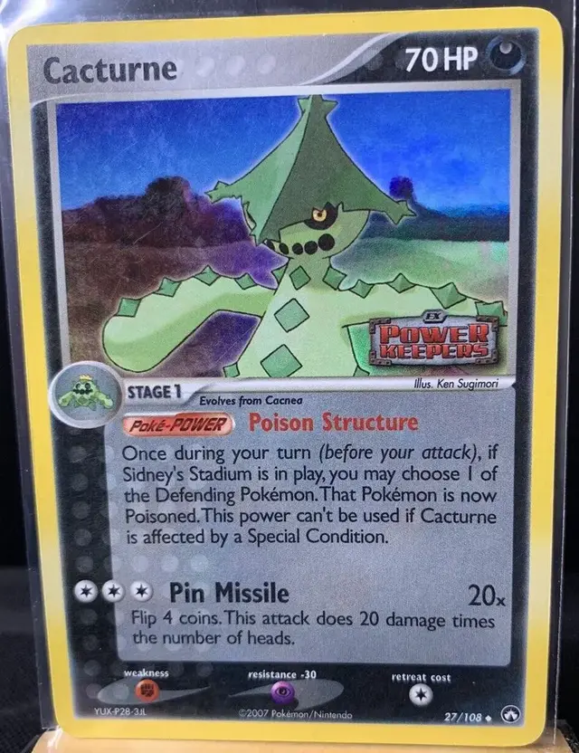 Cacturne [Stamped] - Pokemon Power Keepers #27