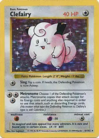 Clefairy [Shadowless] - Pokemon Base Set #5