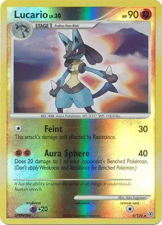 Lucario [Reverse Holo] - Pokemon Diamond & Pearl #6