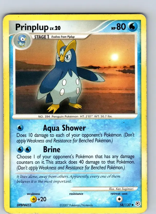 Prinplup - Pokemon Diamond & Pearl #58