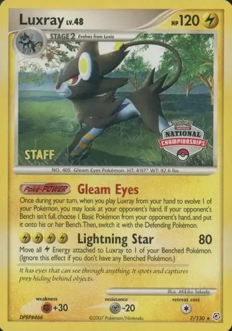 Luxray [National Championships Staff] - Pokemon Diamond & Pearl #7