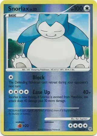 Snorlax - Pokemon Diamond & Pearl #37