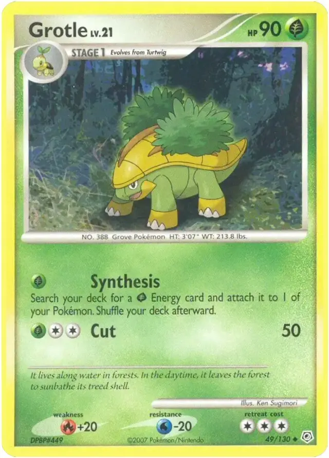 Grotle - Pokemon Diamond & Pearl #49