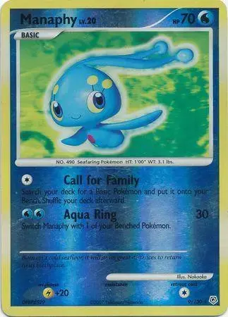 Manaphy [Reverse Holo] - Pokemon Diamond & Pearl #9