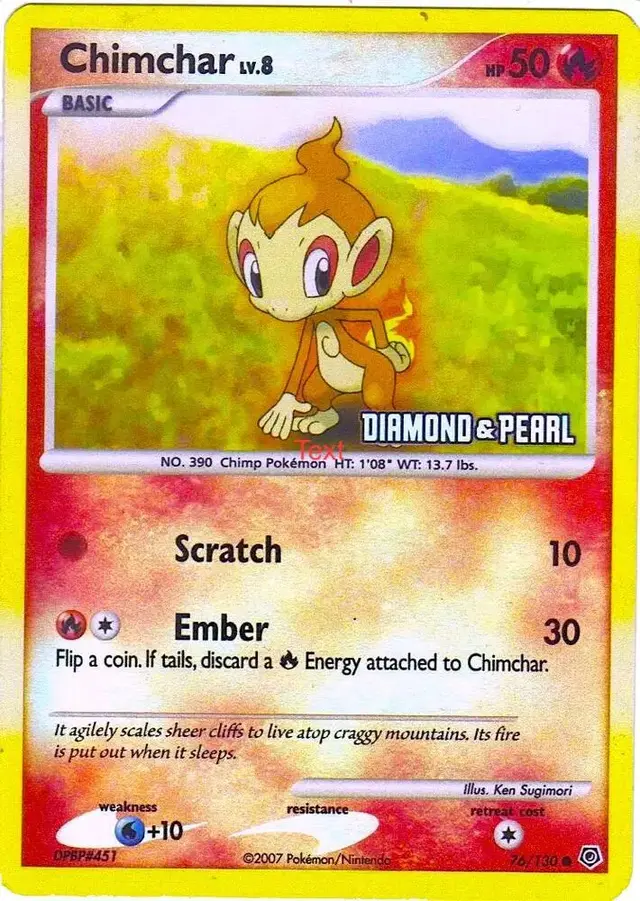 Chimchar [Stamped] - Pokemon Diamond & Pearl #76