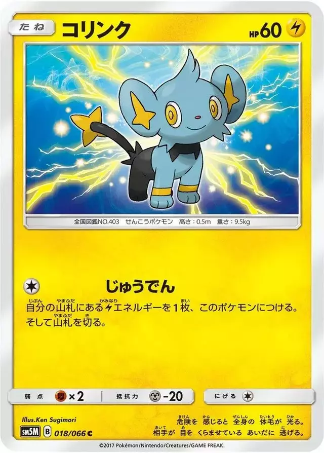 Shinx - Pokemon Japanese Ultra Moon #18