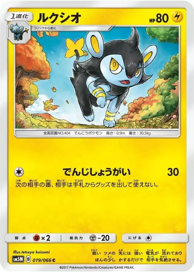 Luxio - Pokemon Japanese Ultra Moon #19