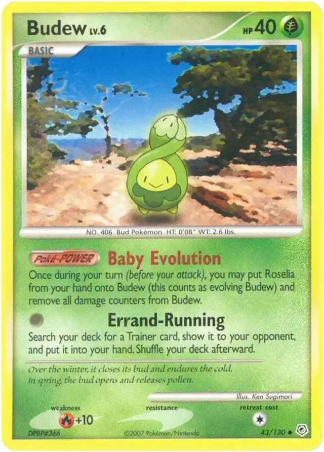 Budew - Pokemon Diamond & Pearl #43
