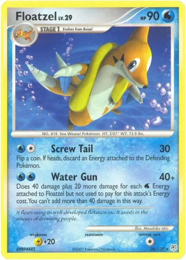 Floatzel - Pokemon Diamond & Pearl #26