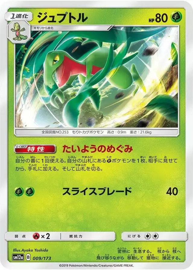 Grovyle - Pokemon Japanese Tag All Stars #9